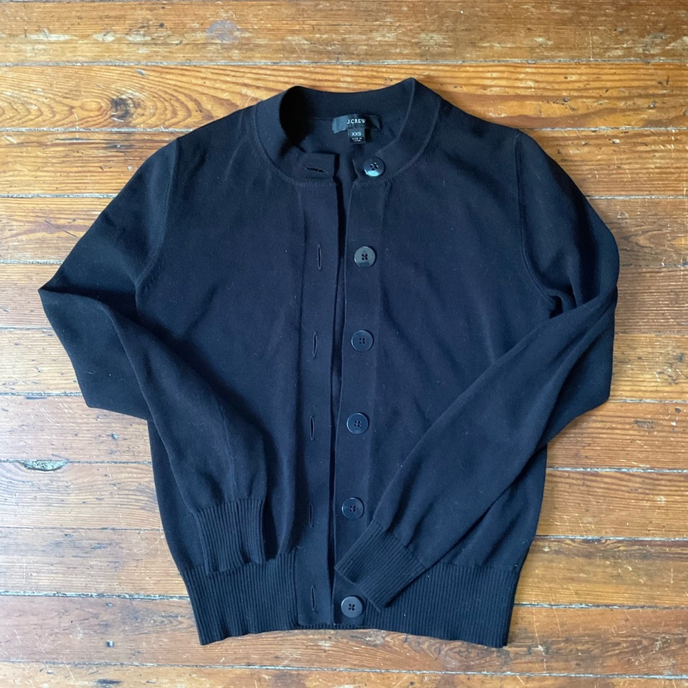 Black J Crew cardigan